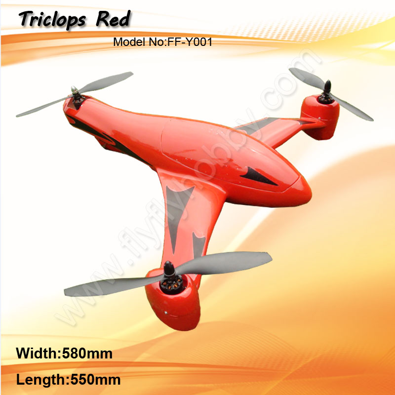 Triclops Red_Kit+Motor+SEC+Prop+LED+Circuit board+BEC+Flight CON